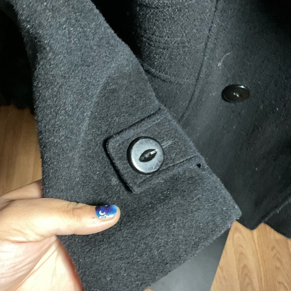 St.Johns Bay Cashmere Wool Peacoat - Picture 4 of 5